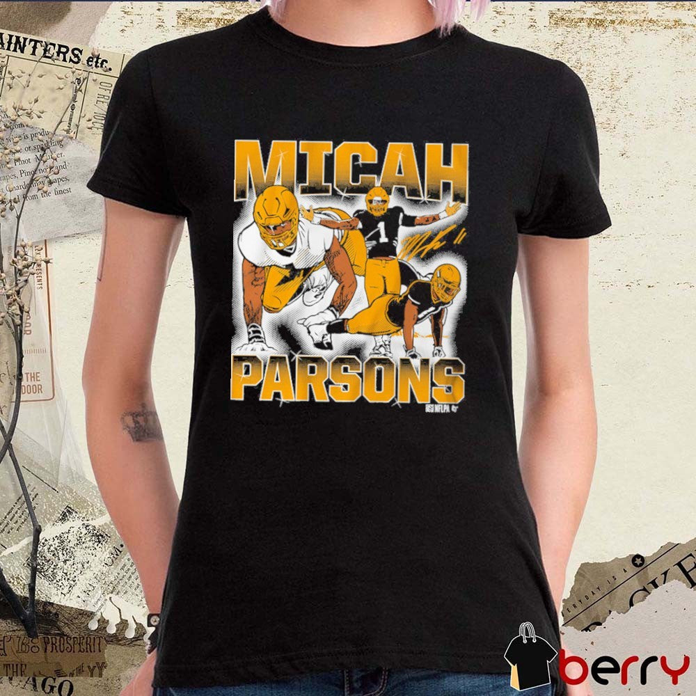 Micah Parsons Masterpiece Green Bay Packers NFL Football Signature Painting t-shirt