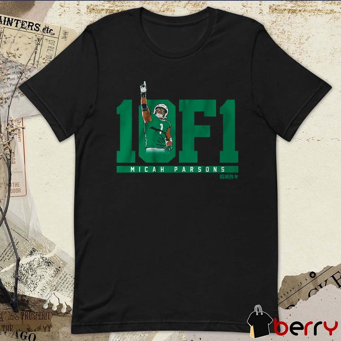 Micah Parsons One Of One Green Bay Packers NFL Football Painting t-shirt