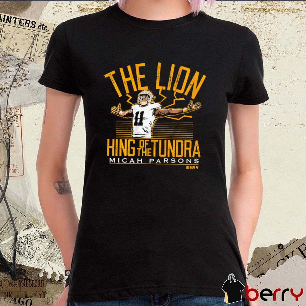 Micah Parsons The Lion King of the Tundra Green Bay Packers NFL Painting t-shirt