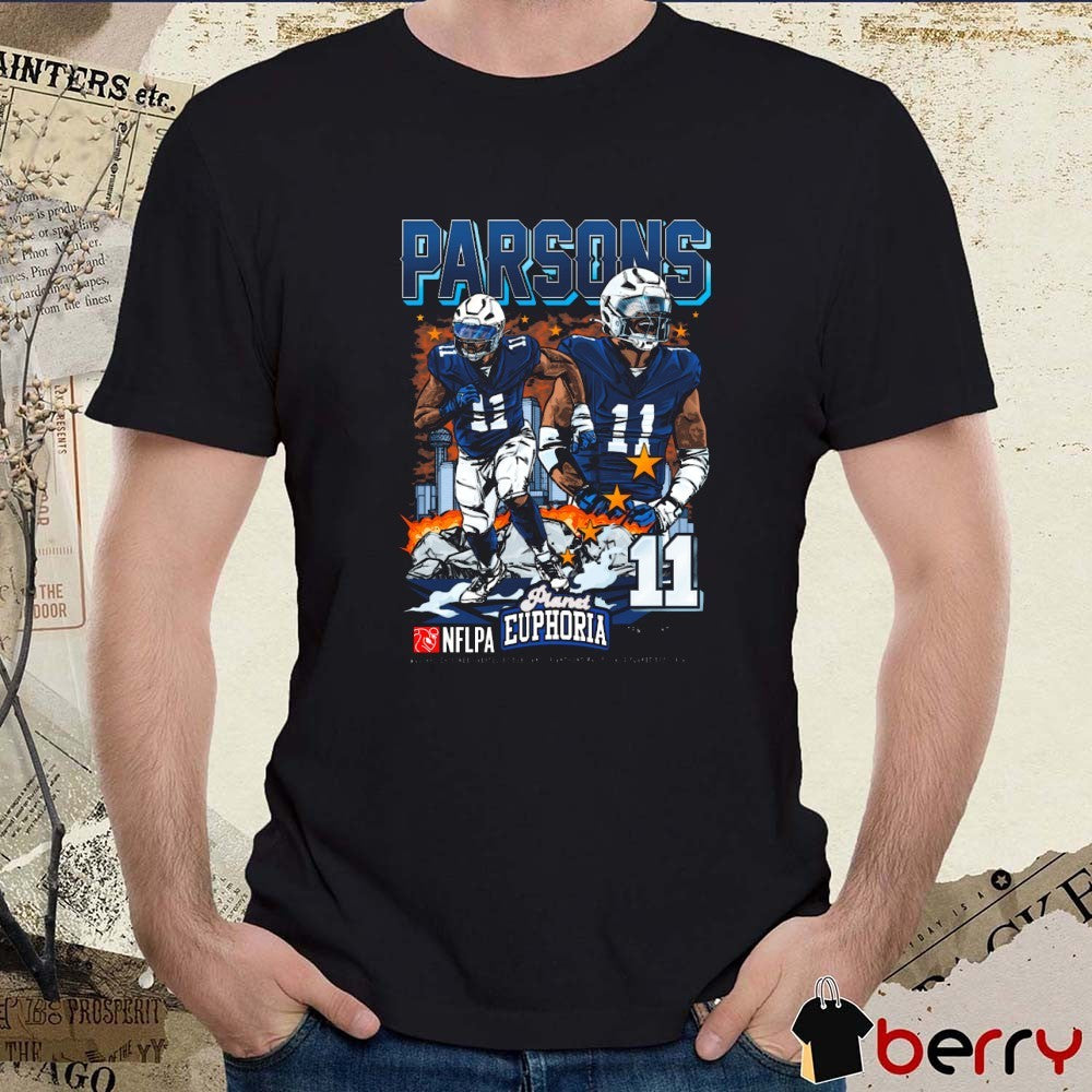Micah Parsons V2 Dallas Cowboys NFL Football Planet Euphoria Artwork t-shirt
