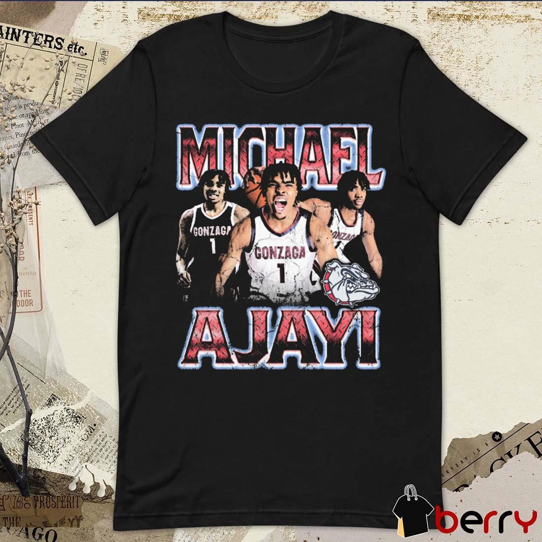 Michael Ajayi 90s Graphic Gonzaga Bulldogs t-shirt
