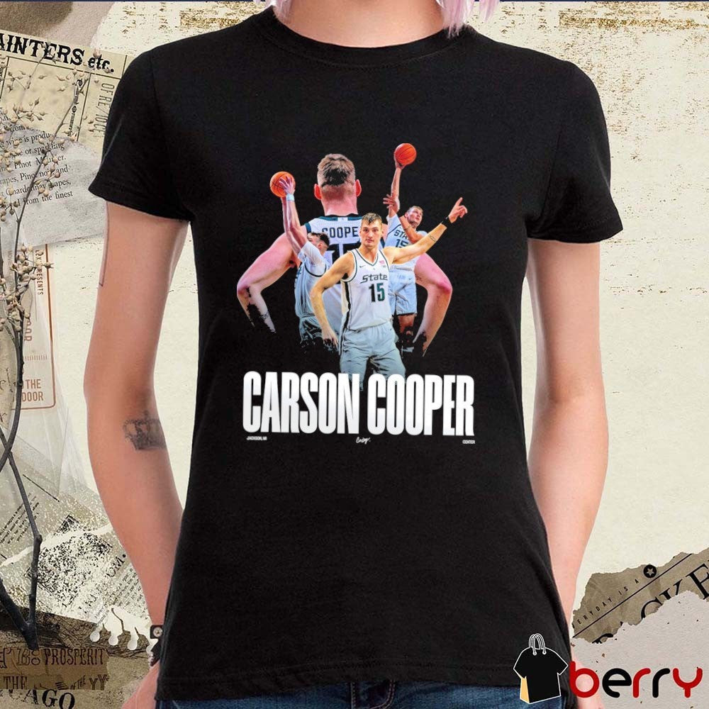 Michigan State Men’s Basketball Carson Copper Signature Jackson MI Center t-shirt