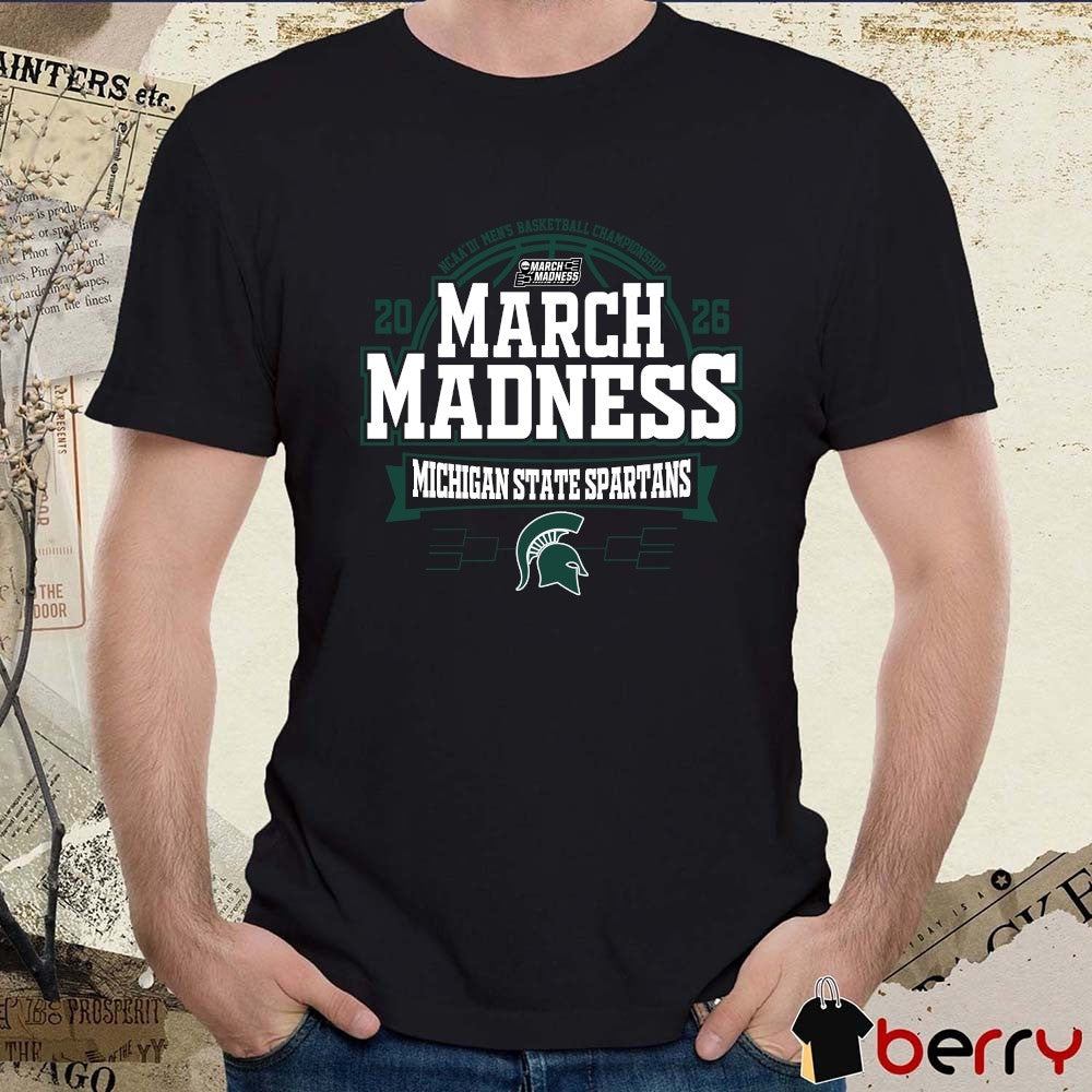 Michigan State Spartans 2026 NCAA DI Men’s Basketball Championship March Madness t-shirt