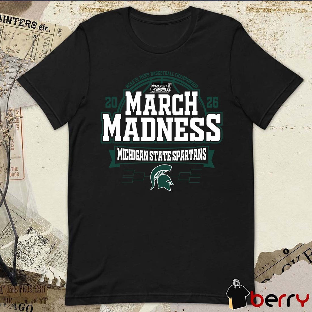 Michigan State Spartans 2026 NCAA DI Men’s Basketball Championship March Madness t-shirt
