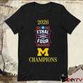 Michigan Wolverines 2026 NCAA Men’s March Madness Final Four Indianapolis Champions Logos t-shirt