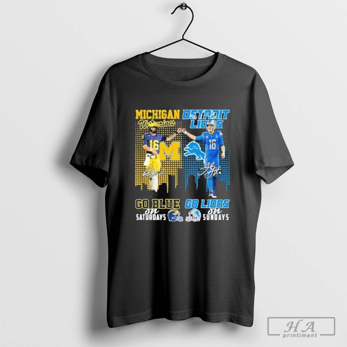 Official Michigan Wolverines Go Blue On Saturdays Detroit Lions Go Lions On Sundays