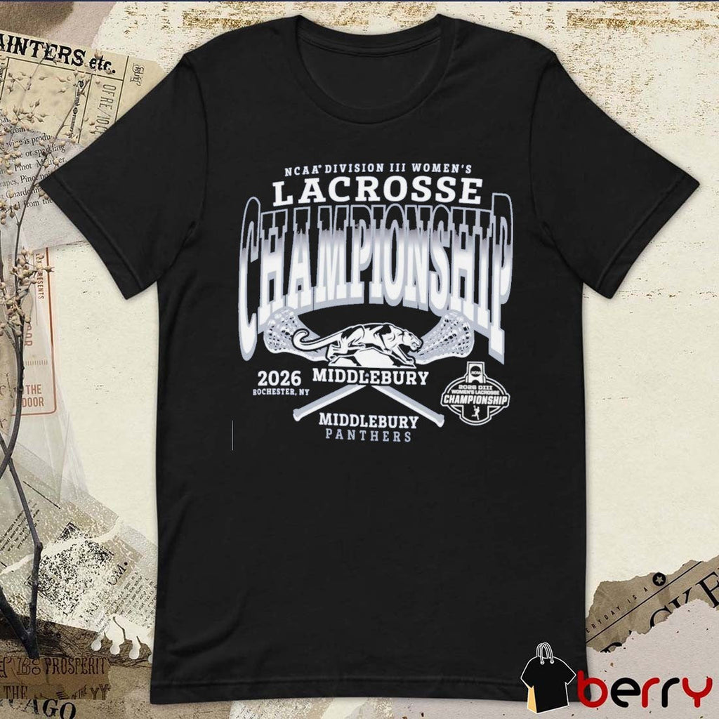 Middlebury Panthers 2026 NCAA Division III Women’s Lacrosse Championship Rochester NY t-shirt