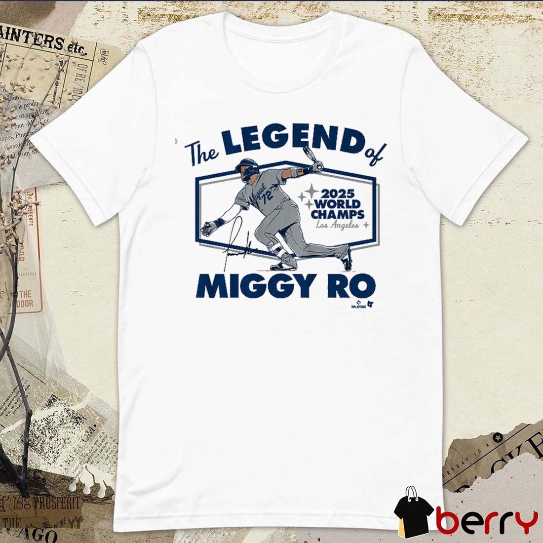 Miguel Rojas The Legend Of Miggy Ro 2025 World Champs Los Angeles Dodgers MLB Signature t-shirt