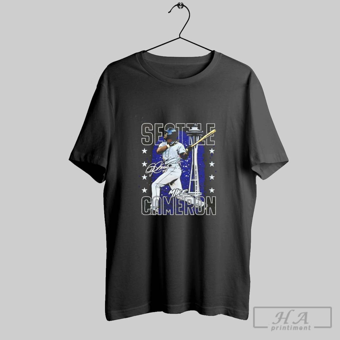 Official Mike Cameron Seattle Mariners Signature Gritty