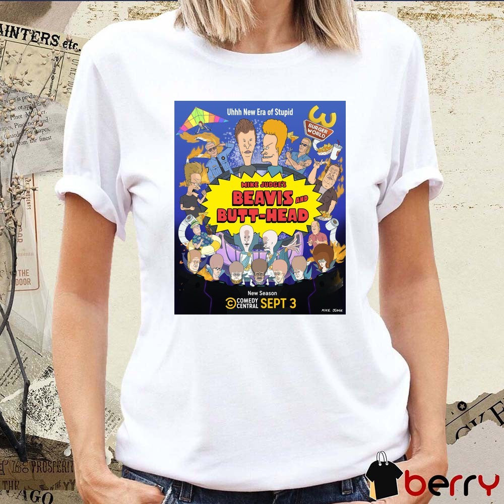 Mike Judge’s Beavis and Butt-Head New Season Wednesday, September 3rd on Comedy Central Poster t-shirt