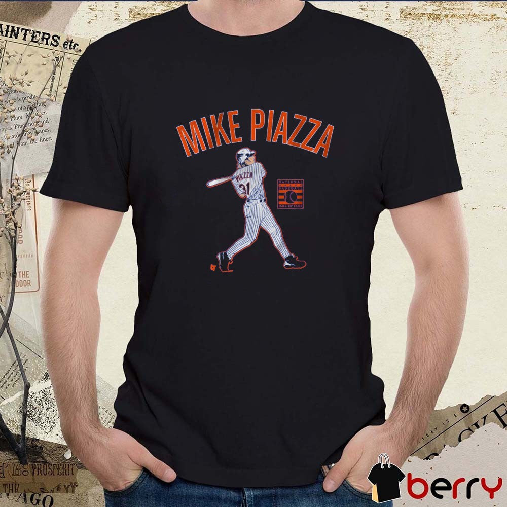 Mike Piazza Slugger Swing National Baseball Hall of Fame 2025 t-shirt