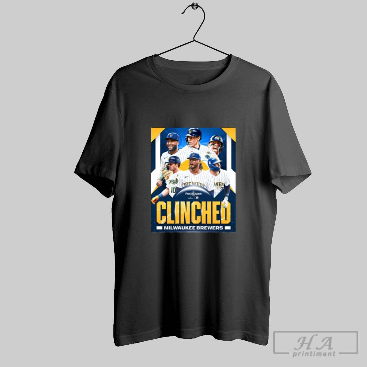 Official Milwaukee Brewers 2025 Mlb Postseason Clinched Shirt