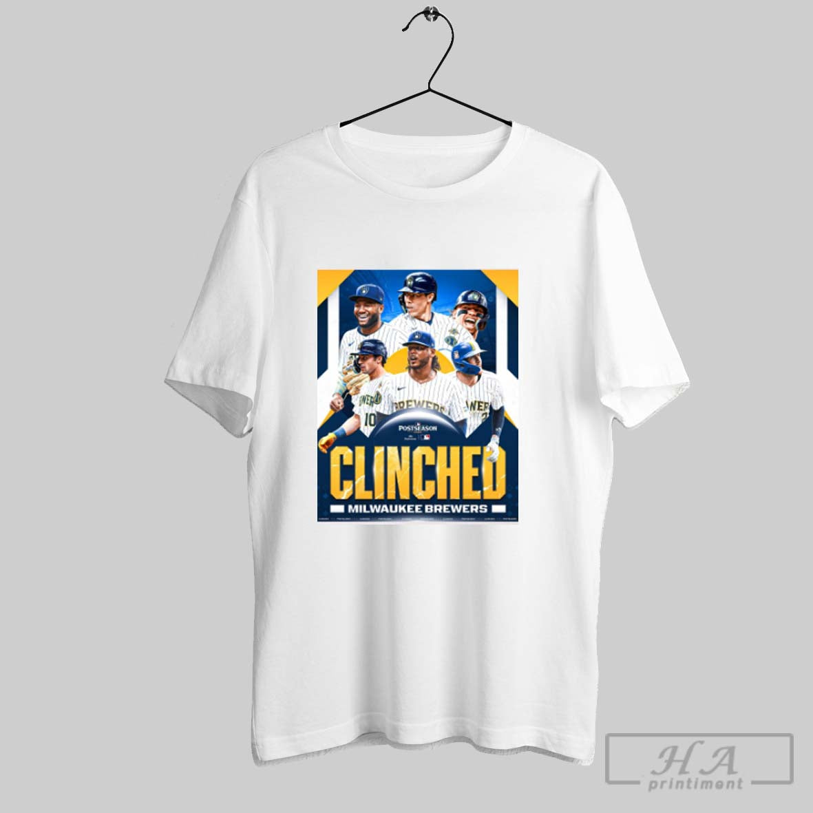 Official Milwaukee Brewers Clinched Mlb 2025 Postseason Power Of Friendship Leads To October Poster