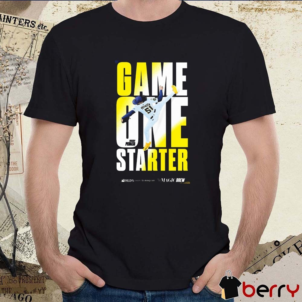 Milwaukee Brewers Freddy Peralta Game One Starter MLB NLDS 2025 t-shirt