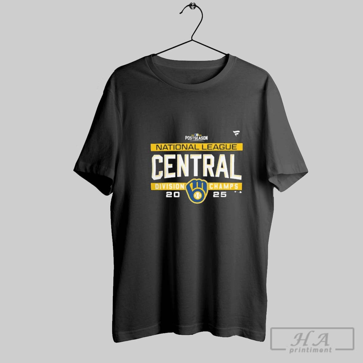 Official Milwaukee Brewers Mlb 2025 Nl Central Division Title Postseason Locker Room Team