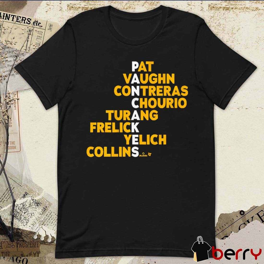 Milwaukee Pancakes Names Pat Vaughn Contreras Chourio Turang Frelick Yelich Collins t-shirt