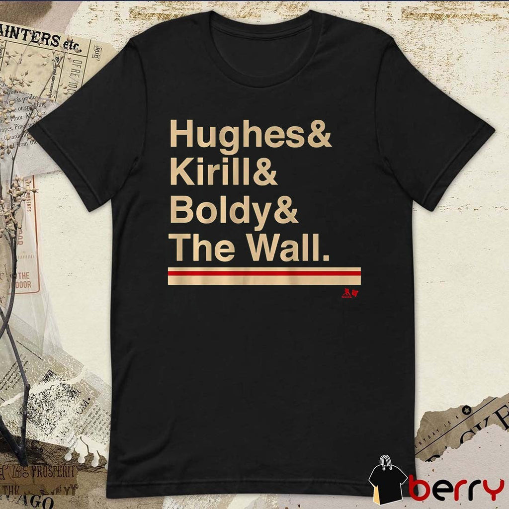 Minnesota Hockey Ampersand Hughes And Kirill And Boldy And The Wall Minnesota Wild 2026 t-shirt