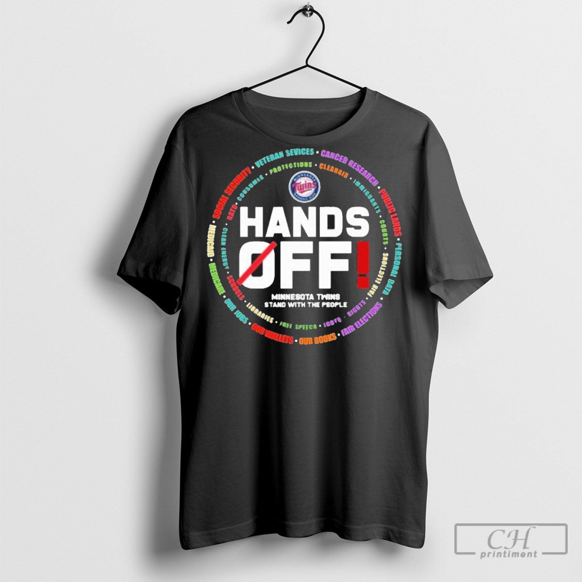 Official Minnesota Twins Logo Hands Off Seattle Mariners Stand With The People Shirt Sweater Tee