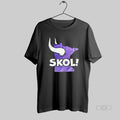Official Minnesota Viking Football Skol Silhouette Retro Style