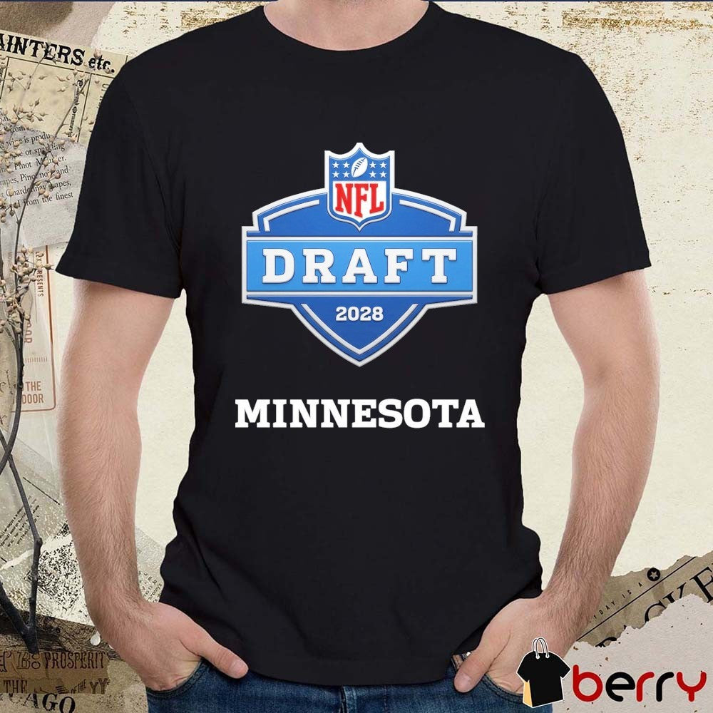 Minnesota Vikings 2028 NFL Draft Logo t-shirt