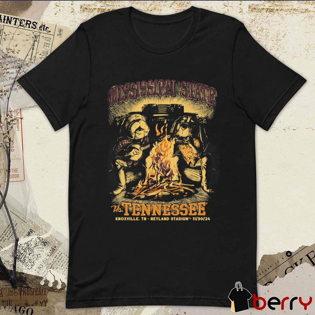 Mississippi State vs. Tennessee Game Day 2024 Knoxville TN Neyland Stadium t-shirt