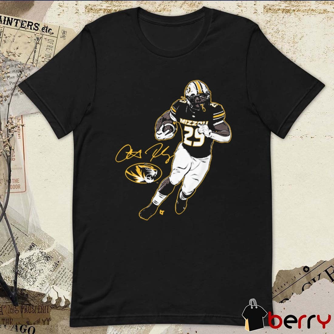 Missouri Tigers Football NCAA Ahmad Hardy Superstar Pose Signature t-shirt