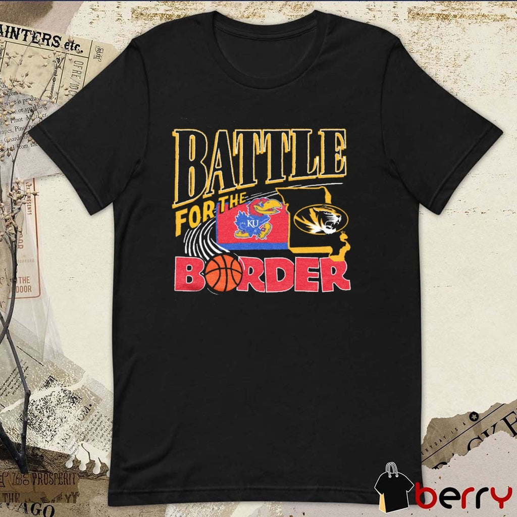 Missouri Tigers Vs Kansas Jayhawks Battle For the Border 2025 t-shirt