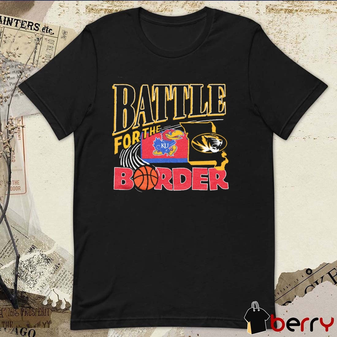 Missouri Tigers Vs Kansas Jayhawks Battle For the Border 2025 t-shirt