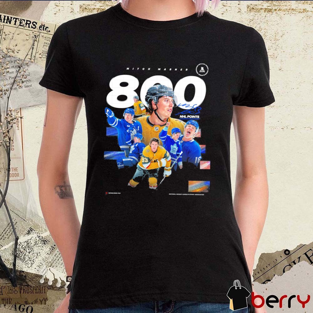 Mitch Marner Vegas Golden Knights 800 NFL Points Signature t-shirt