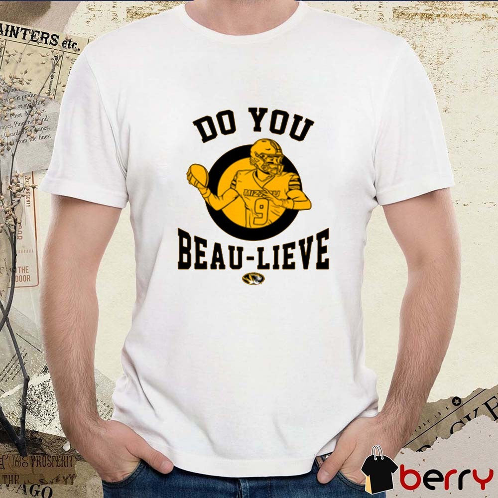 Mizzou Tigers Football NIL Beau Pribula Do You Beau-Lieve t-shirt