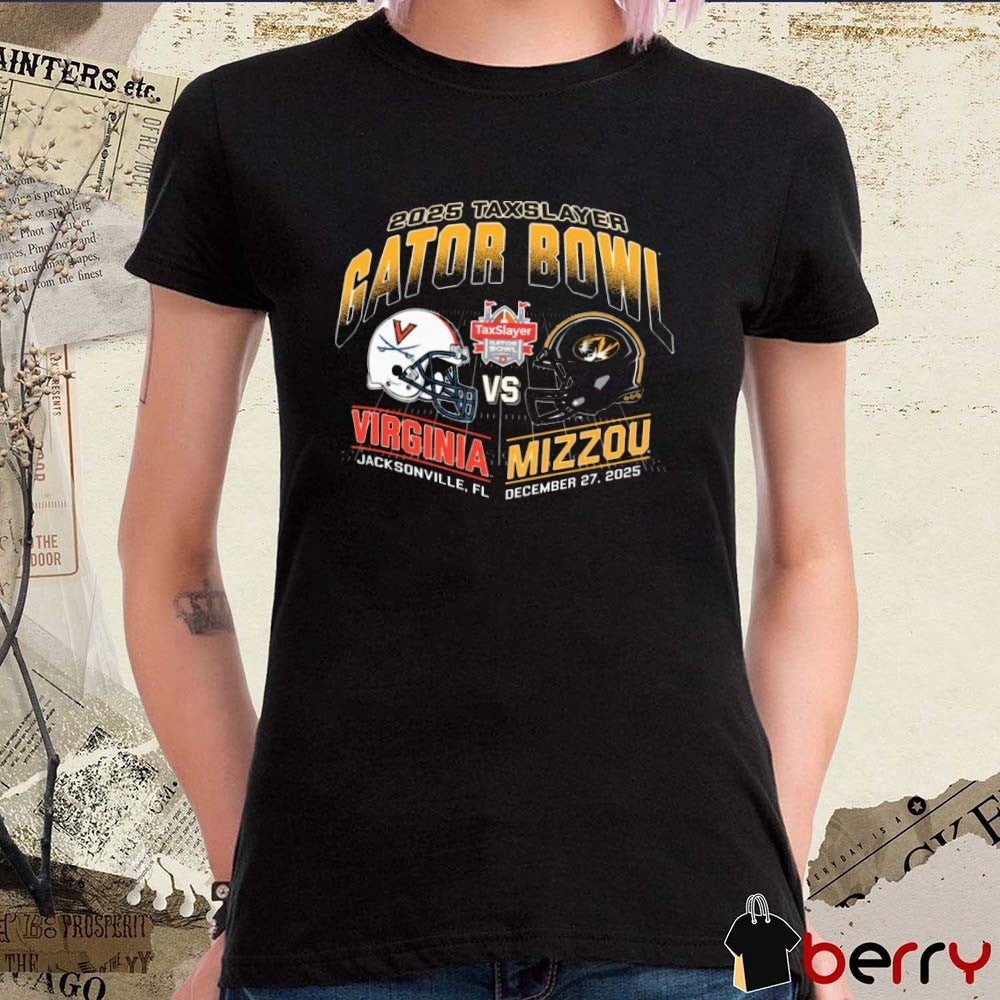 Mizzou Tigers Taxslayer Gator Bowl Mizzou vs Virginia December 27 2025 Jacksonville FL t-shirt