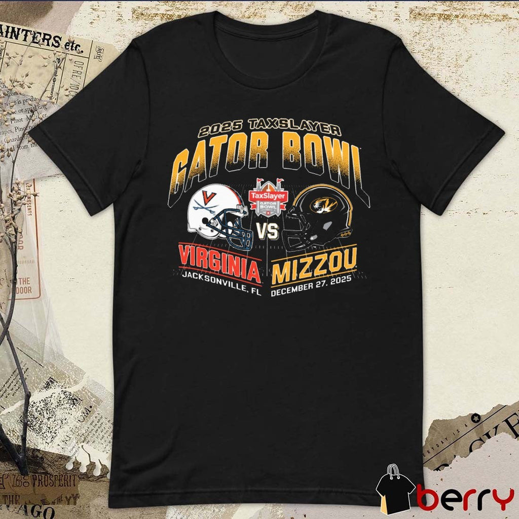 Mizzou Tigers Taxslayer Gator Bowl Mizzou vs Virginia December 27 2025 Jacksonville FL t-shirt