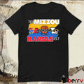 Mizzou Tigers Victory MU vs Kansas Jayhawks Basketball Border Showdown 2024 Dec 8 Columbia MO t-shirt
