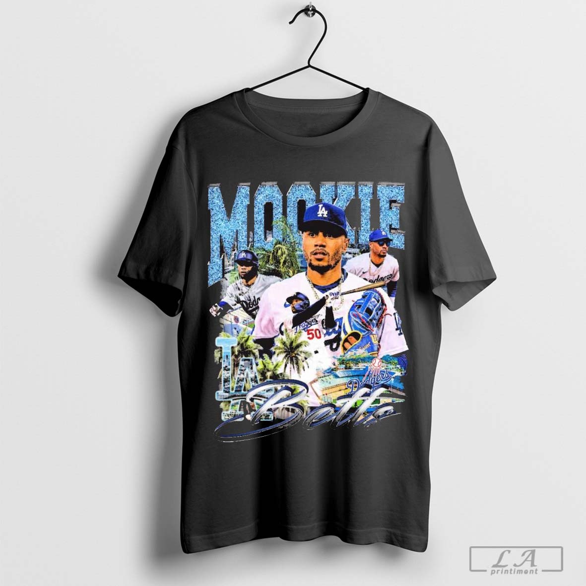 Official Mookie Betts Los Angeles Dodgers Baseball World Series Graphic