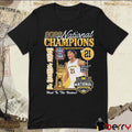 Morez Johnson Jr. Michigan Wolverines 2026 Men’s National Championship Custom Hail To The Victors Artwork t-shirt