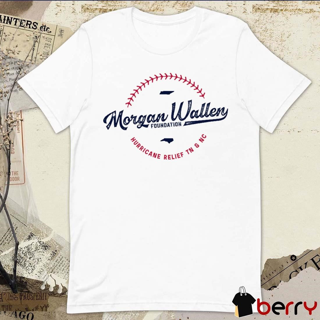 Morgan Wallen Charity Foundation Hurricane Relief TN & NC t-shirt