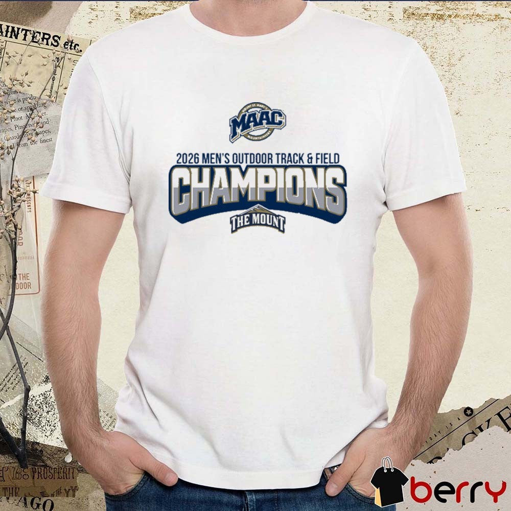 Mount St. Mary’s University 2026 MAAC Men’s Outdoor Track & Field Champions LST Logo t-shirt