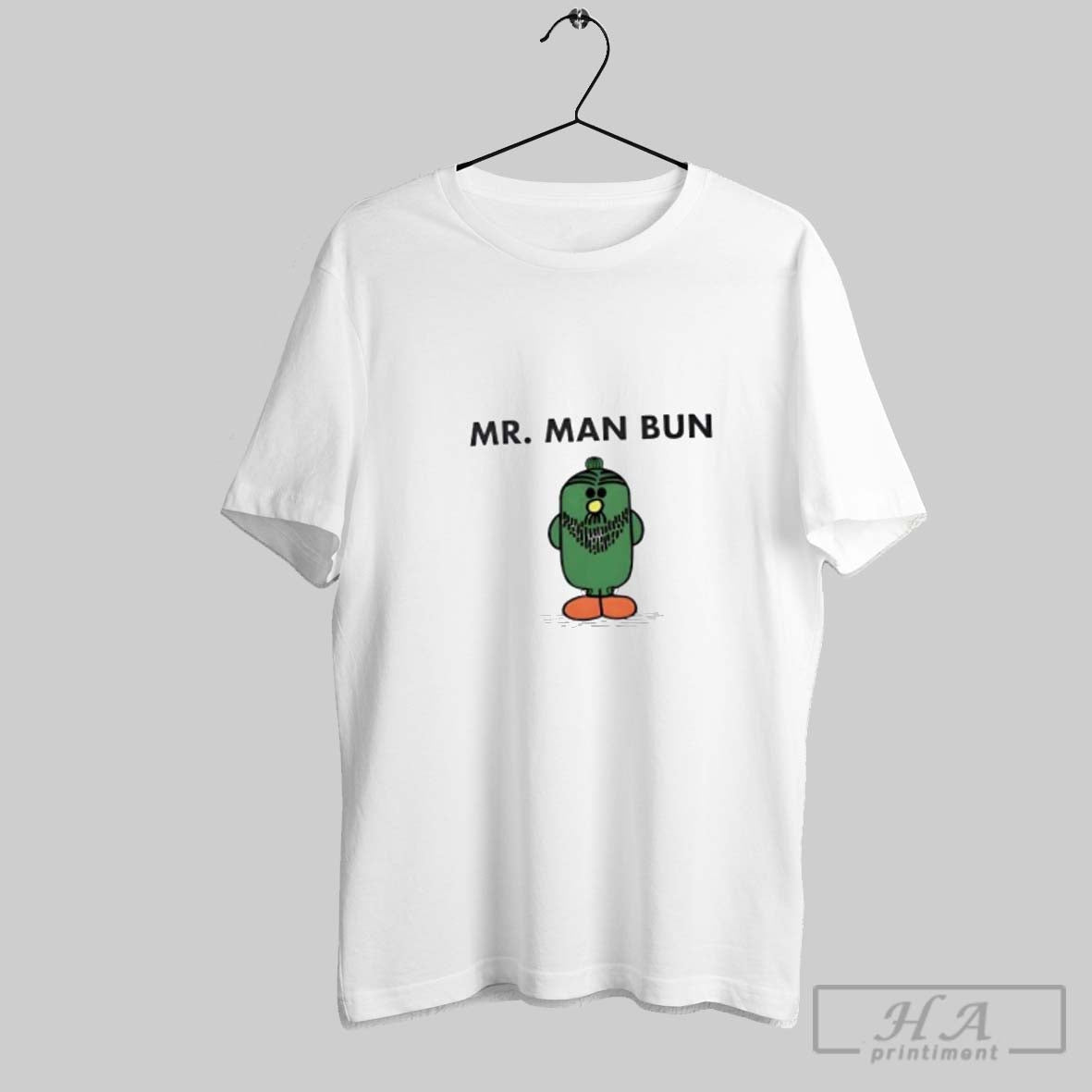 Official Mr Man Bun Hipster Cartoon