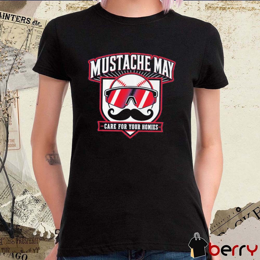 Mustache May 2026 Care For Your Homies Movember Mental Health t-shirt
