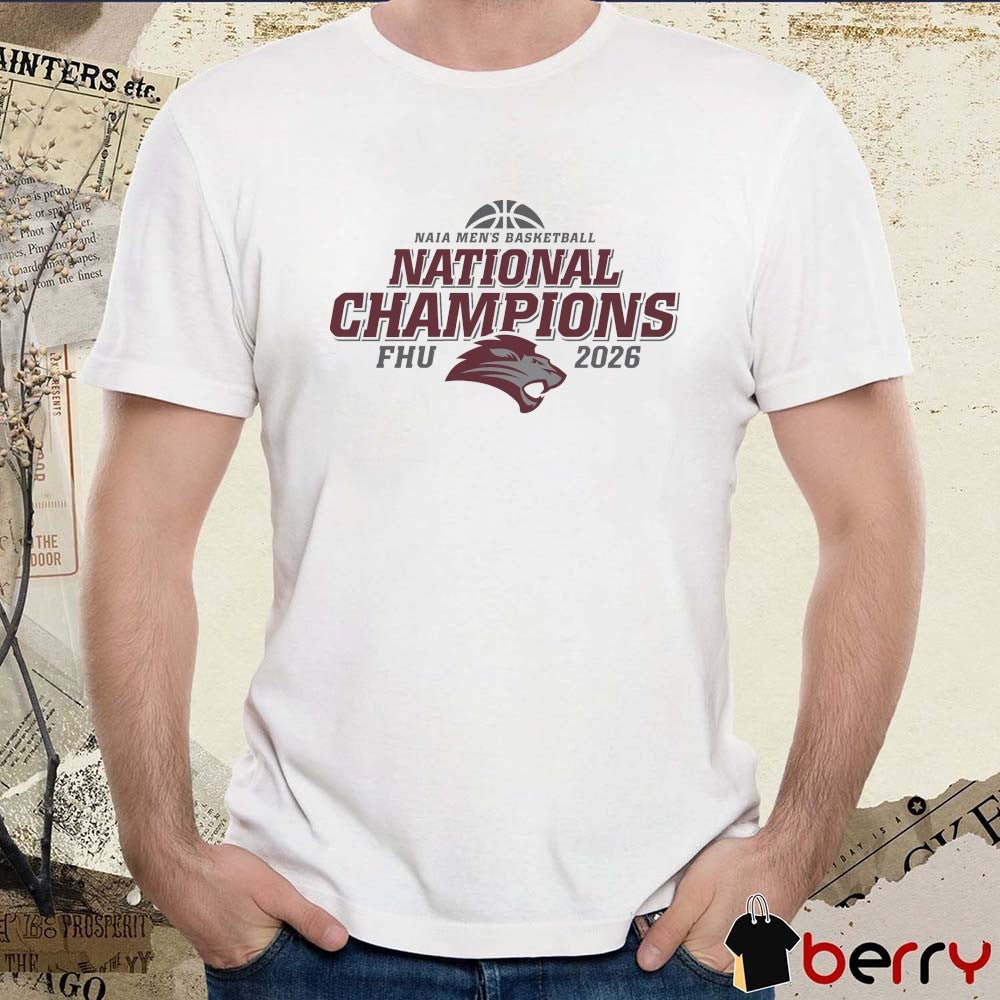 NAIA Men’s Basketball National Champions FHU Freed-Hardeman University 2026 Logo t-shirt