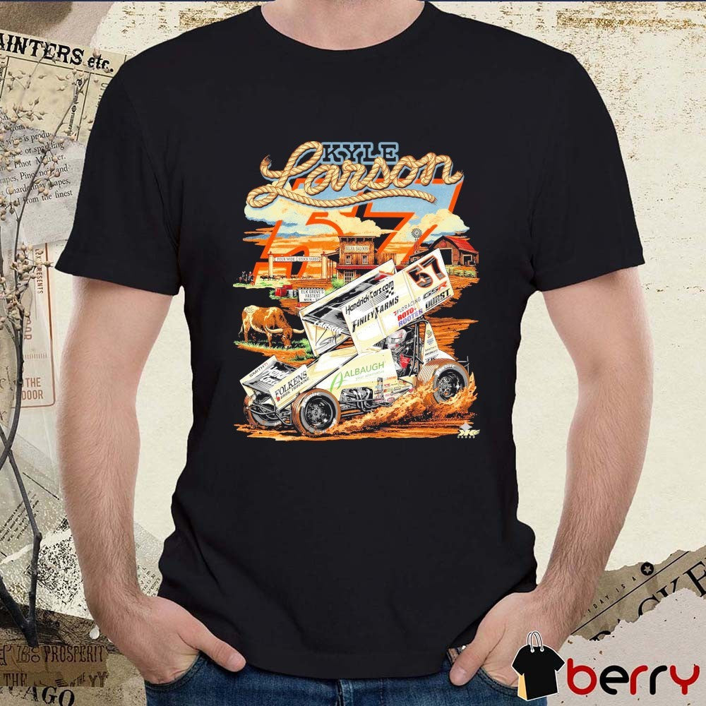 NASCAR Kyle Larson Silva Saloon Four Wide Stock Yards HendrickCars.com t-shirt