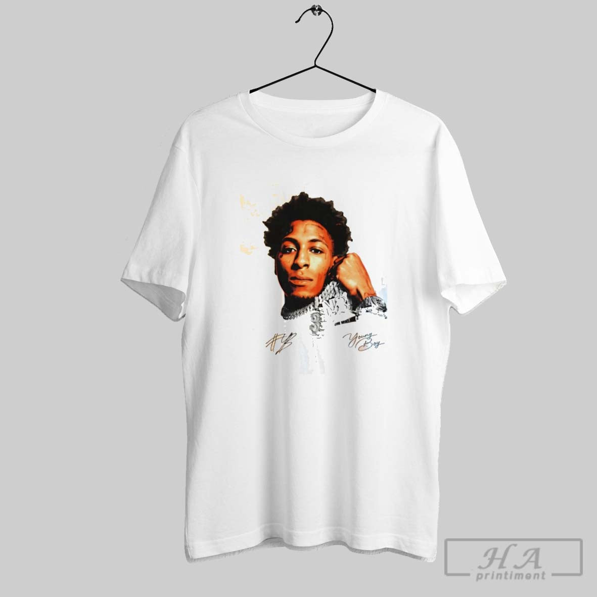 Official Nba Youngboy Big Face Chains Signature Graphic