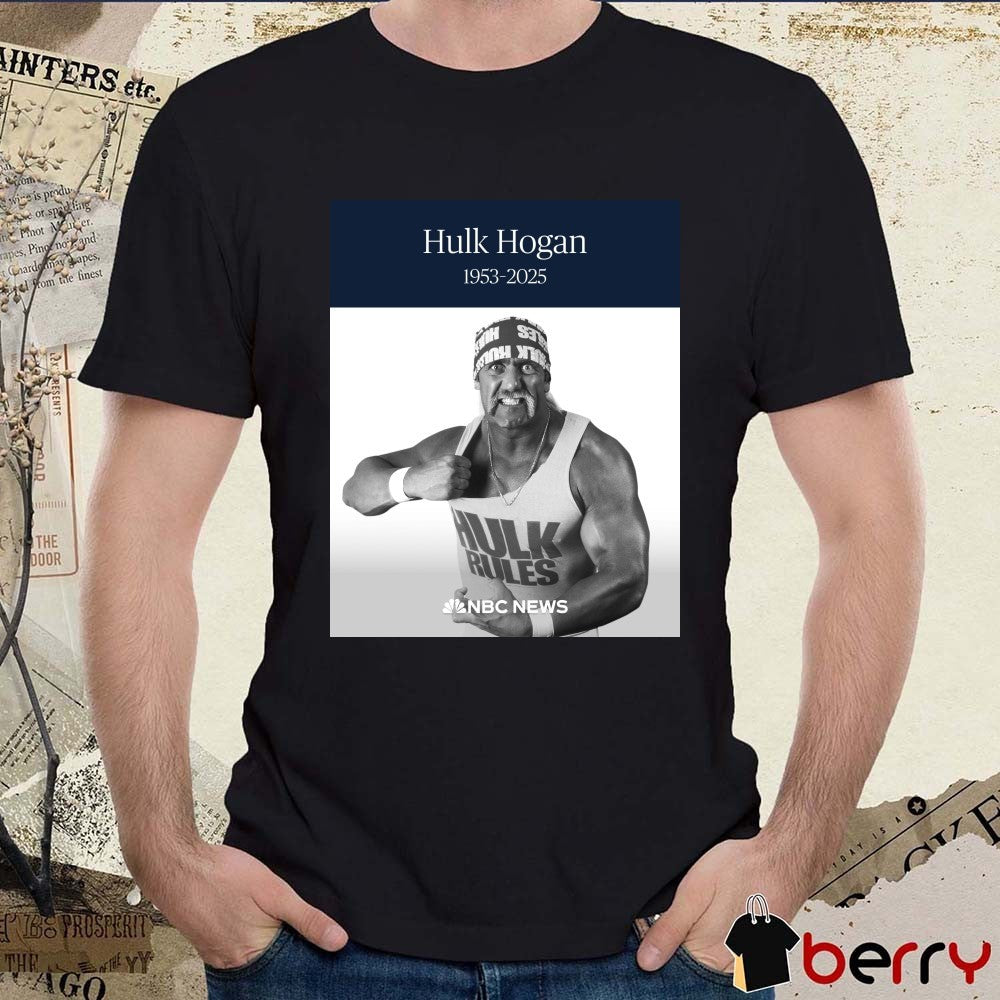 NBC News Hulk Hogan Ripping Has Died He Was 71 1953 – 2025 t-shirt