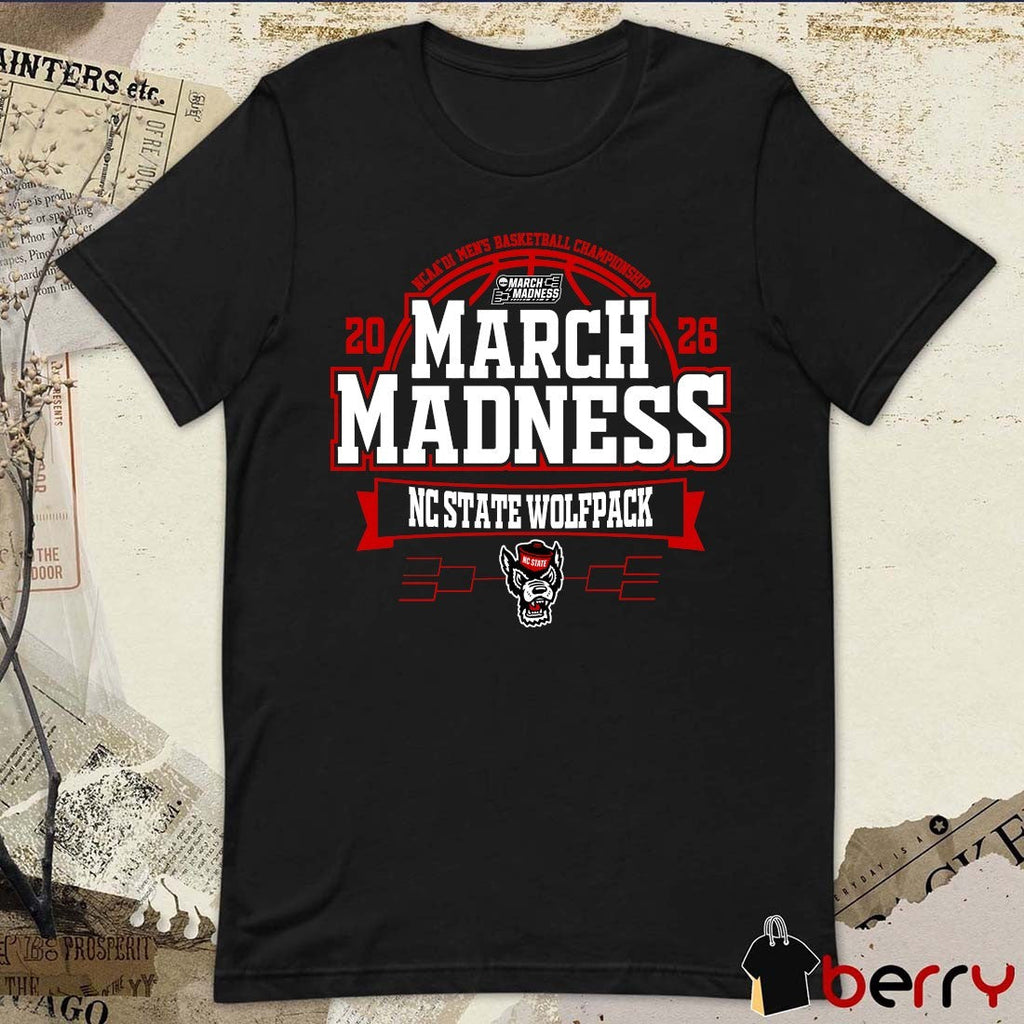 NC State Wolfpack 2026 NCAA DI Men’s Basketball Championship March Madness t-shirt