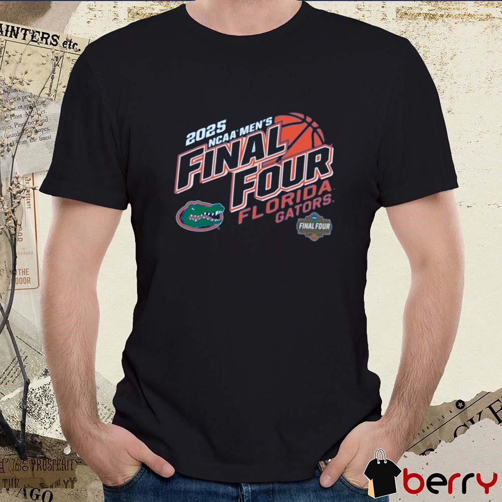 NCAA Men’s Basketball Tournament Florida Gators March Madness 2025 Final Four Logo t-shirt