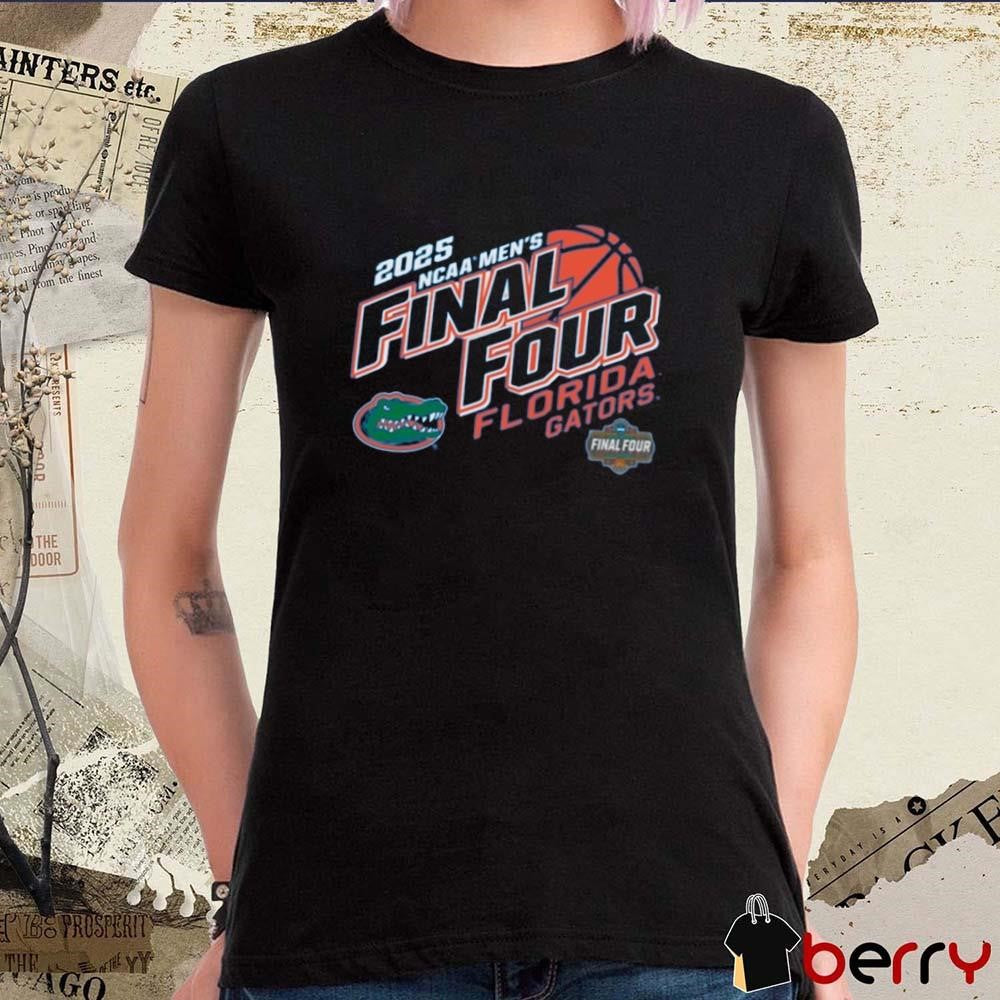 NCAA Men’s Basketball Tournament Florida Gators March Madness 2025 Final Four Logo t-shirt