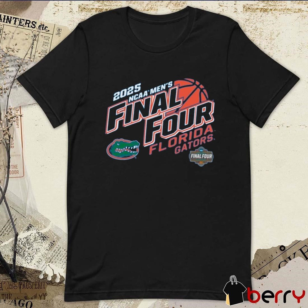 NCAA Men’s Basketball Tournament Florida Gators March Madness 2025 Final Four Logo t-shirt