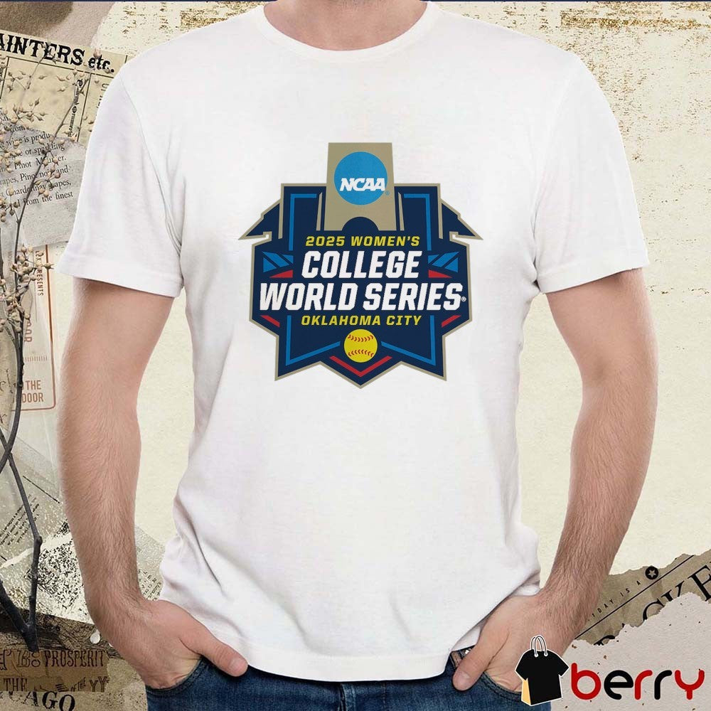 NCAA Softball Women’s College World Series Oklahoma City 2025 Logo t-shirt