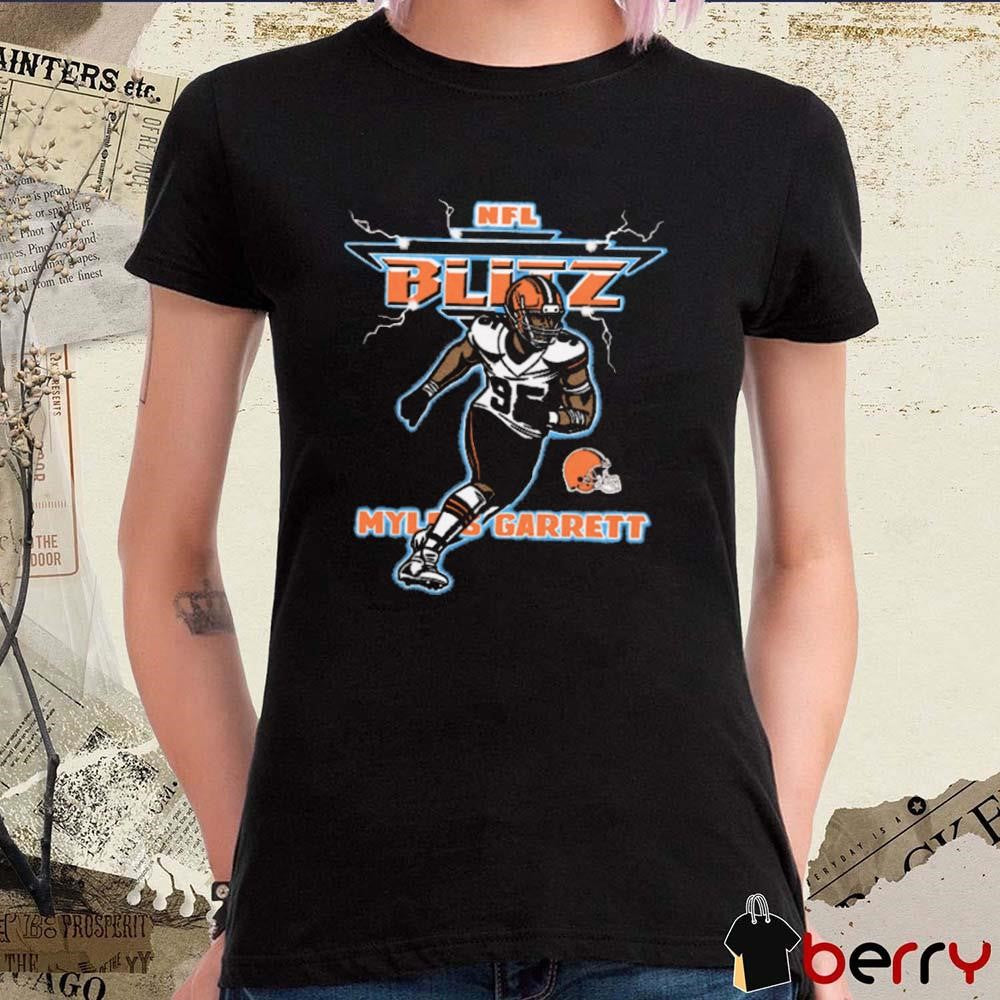 NFL Blitz Cleveland Browns Myles Garrett Graphic t-shirt