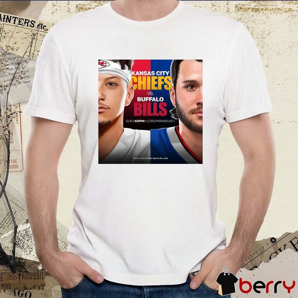NFL Kansas City Chiefs Vs Buffalo Bills Round 8 of Mahomes-Allen Poster t-shirt
